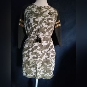 Jessica Simpson/ Elbow Length Camo Dress/ XL